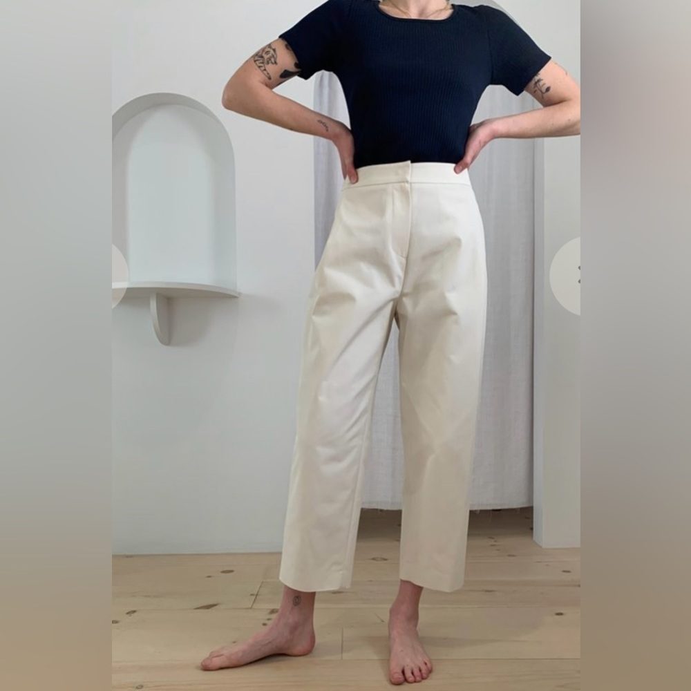 NWT Amomento New Garconne pants | cream/ecru | size 6